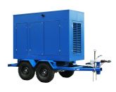 ТСС ЭД-50-Т400-2РПМ11 в погодозащитном кожухе на прицепе с АВР
